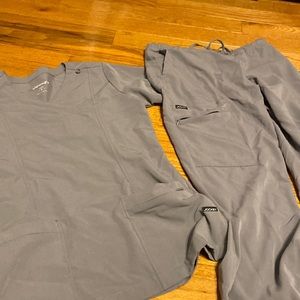 Jockey grey scrub pair